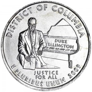 25 центов 2009 США Округ Колумбия (District of Columbia) двор P