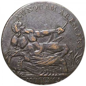 1/2 пенни 1799 Великобритания, токен. Глазго