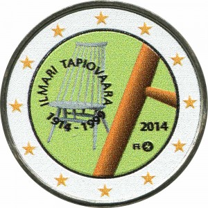 2 евро 2014 Финляндия. Илмари Тапиоваара (цветная)