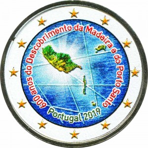 2 евро 2019 Португалия, Мадейра (цветная)