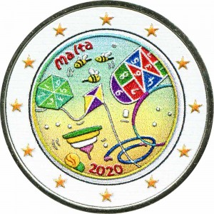 2 евро 2020 Мальта, Игры (цветная)