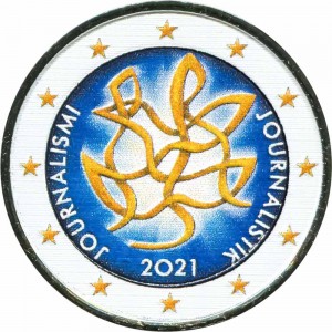 2 евро 2021 Финляндия, Журналистика (цветная)