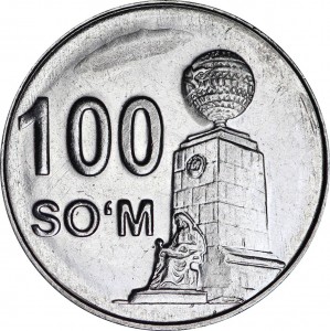 100 сум 2018 Узбекистан, из обращения