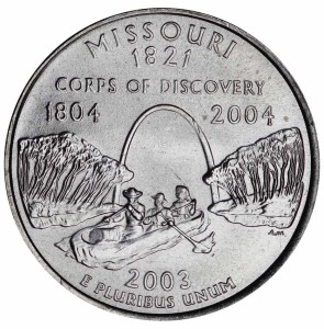 25 центов 2003 США Миссури (Missouri) двор D