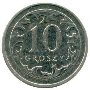 10 грошей 2017-2019 Польша, из обращения