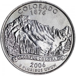 25 центов 2006 США Колорадо (Colorado) двор P