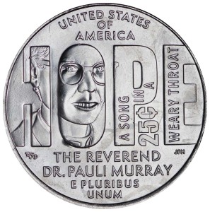 25 центов 2024 США, Американские женщины, номер 11, Паули Мюррей, двор P
