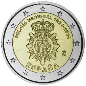 2 евро 2024 Испания, Национальный полицейский корпус