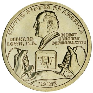 1 доллар 2024 США, Инновации, Мэн, Дефибриллятор постоянного тока, двор Р