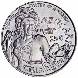 25 центов 2024 США, Американские женщины, номер 14, Селия Крус, двор P