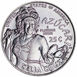 25 центов 2024 США, Американские женщины, номер 14, Селия Крус, двор D