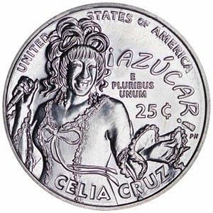 25 центов 2024 США, Американские женщины, номер 14, Селия Крус, двор S