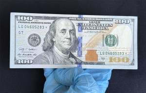 100 долларов 2009 США, номер со звездой, серия замещения, банкнота из обращения