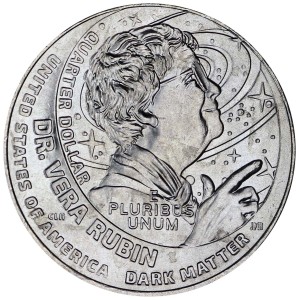 25 центов 2025 США, Американские женщины, номер 18, Вера Рубин, двор P