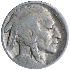 5 центов 1923 США, Индеец, Бизон, Буффало, из обращения