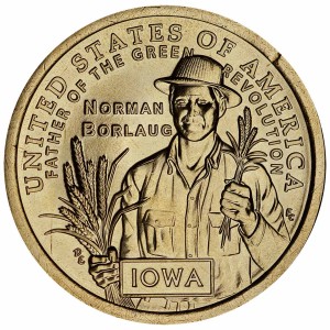1 доллар 2026 США, Инновации, Айова, доктор Норман Борлоуг, двор P