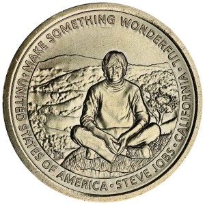 1 доллар 2026 США, Инновации, Калифорния, Стив Джобс, двор P
