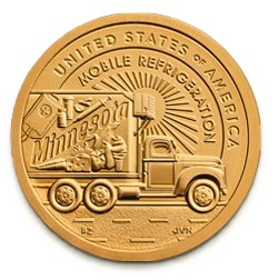 1 доллар 2026 США, Инновации, Миннесота, Мобильный рефрижератор, двор D