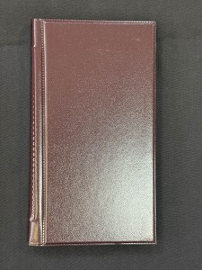 Альбом для банкнот, 20 листов, ячейка 110х190 мм (бордовый), СОМС