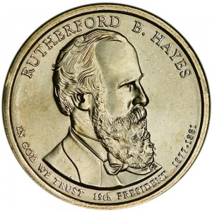 1 доллар 2011 США, 19 президент Ратерфорд Хейс двор D