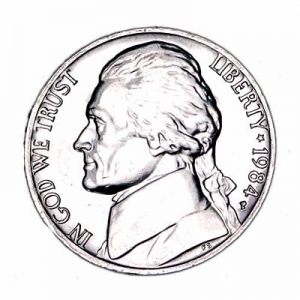 5 центов 1984 США, двор P