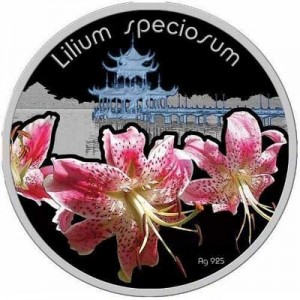 1 доллар 2012 Остров Ниуэ, Лилия прекрасная, , серебро