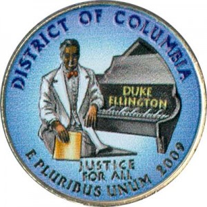 25 центов 2009 США Округ Колумбия (District of Columbia) (цветная)