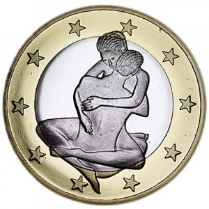6 sex euros монетовидный жетон, тип 26